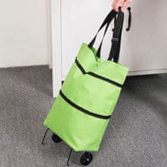 Netscroll Skládací nákupní taška s kolečky, ShoppingBag