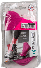 ROYAL BAY Sportovní ponožky LOW-CUT - Růžová neon/36-38