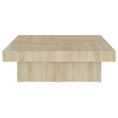 Greatstore Konferenční stolek dub sonoma 90 x 90 x 28 cm dřevotříska