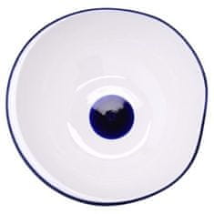 DUKA Krog 1100 Ml Miska Bílý Tmavě Modrý Porcelán