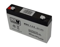 MW Power Baterie olověná 6V / 7,2Ah MWS 7.2-6 AGM gelový akumulátor