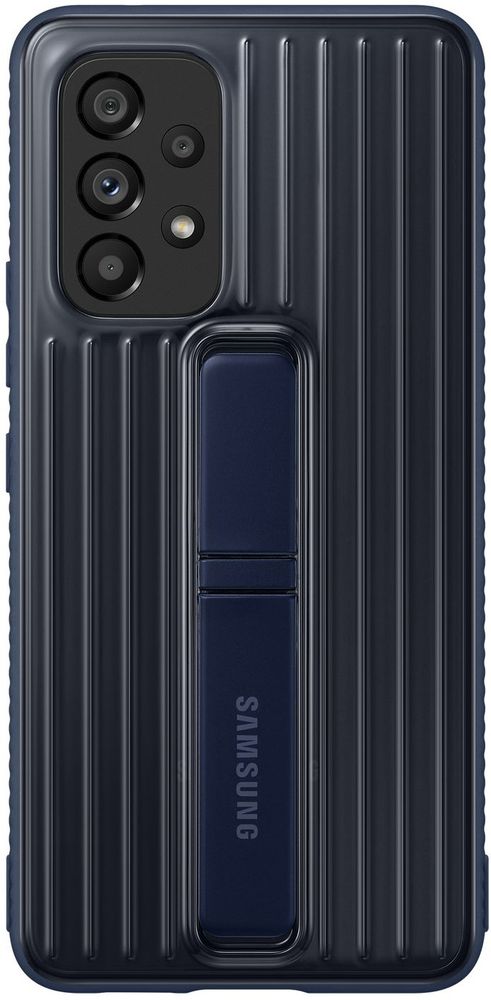 Levně Samsung Tvrzený zadní kryt se stojánkem pro Samsung Galaxy A53 5G EF-RA536CNEGWW námořnicky modrý