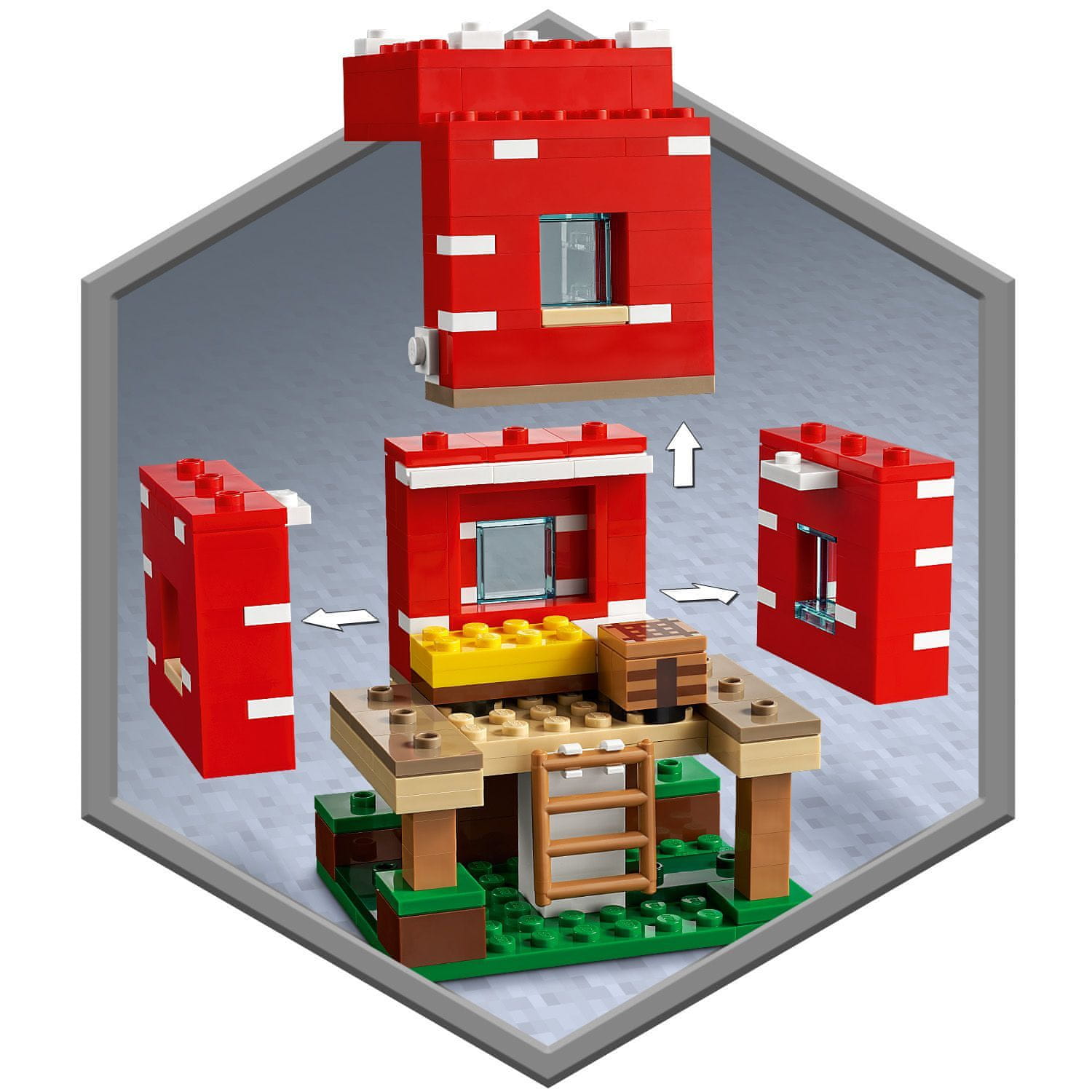  Minecraft 21179 Houbový domek 