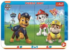 Trefl Baby puzzle Šťastná Tlapková patrola 2v1, 10 dílků