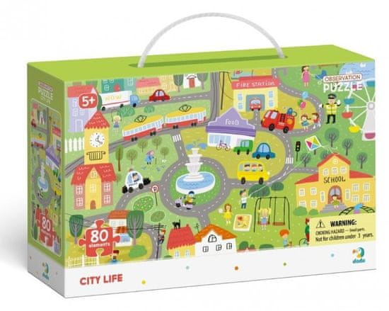 Dodo Toys Puzzle s hledáním obrázků Městský život 80 dílků