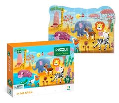 Dodo Toys Puzzle Zvířata: Vedro v Africe 60 dílků
