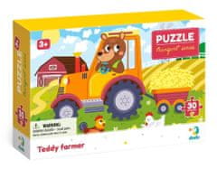 Dodo Toys Puzzle Doprava: Farmář Teddy 30 dílků