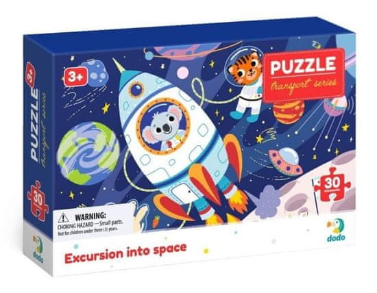 Dodo Toys Puzzle Doprava: Výlet do vesmíru 30 dílků