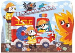 Dodo Toys Puzzle Doprava: Hrdinové hasiči 30 dílků