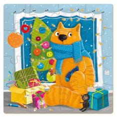 Dodo Toys Puzzle Kitty o Vánocích 16 dílků