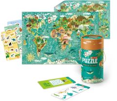 Dodo Toys Sada puzzle, her a doplňků Světová zvířata