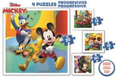 Educa Puzzle Mickey a přátelé 4v1 (12,16,20,25 dílků)