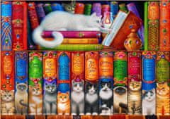 Blue Bird Puzzle Kočičí knihovna 1000 dílků