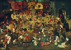 Blue Bird Puzzle Boj mezi karnevalem a půstem (1559) 1000 dílků