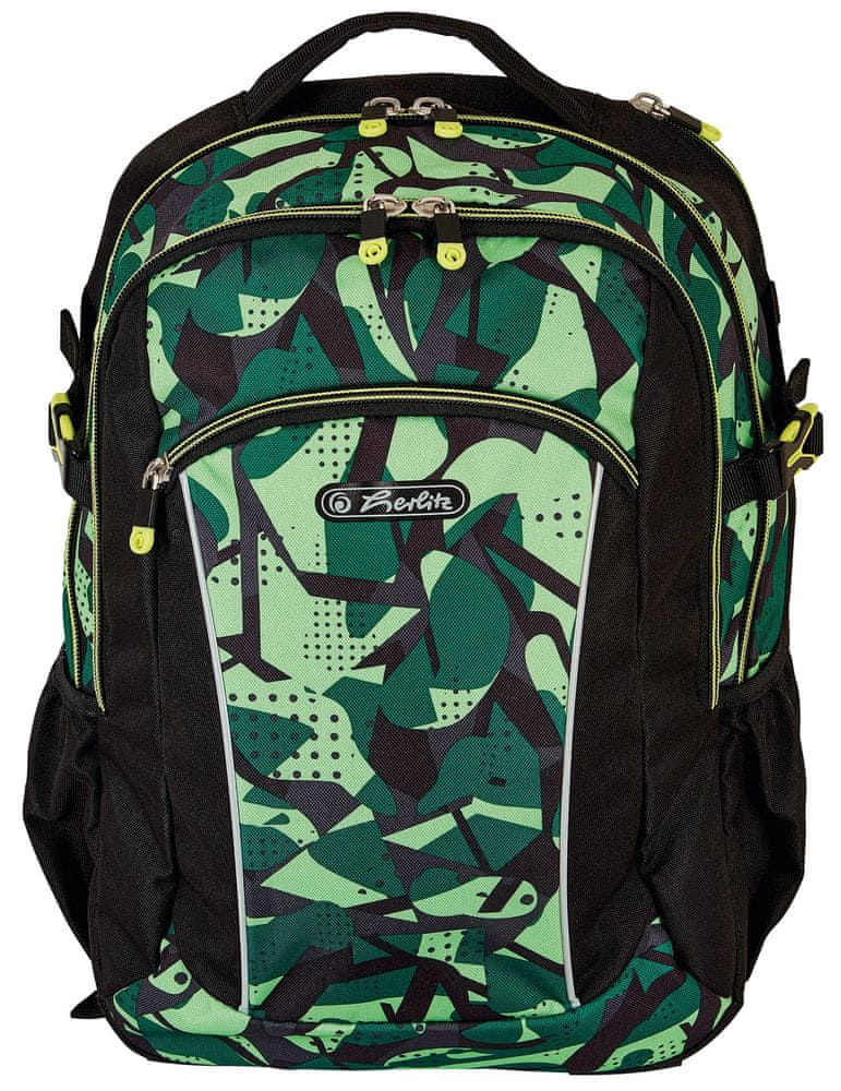 Herlitz Školní batoh Ultimate zeleno/černý