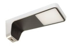 FURNIKA LENA 2 USB - černá/aluminium - neutrální bílá