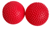 Balanční podložka čočka ježek 16 cm červená masáž chodidel 2 ks