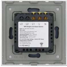 iQtech SmartLife chytrý vypínač 1x NoN, WiFI, Bílá (IQTJ019)