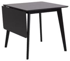 Design Scandinavia Rozkládací jídelní stůl Roxby, 120 cm, černá