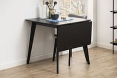 Design Scandinavia Rozkládací jídelní stůl Roxby, 120 cm, černá