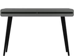 Danish Style Pracovní stůl Chantal, 120 cm, šedá / černá