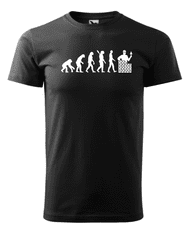 Fenomeno Pánské tričko Evoluce(zedník) - černé Velikost: XL