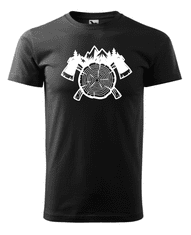 Fenomeno Pánské tričko Dřevorubec - černé Velikost: XL