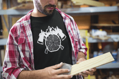 Fenomeno Pánské tričko Dřevorubec - černé Velikost: XL