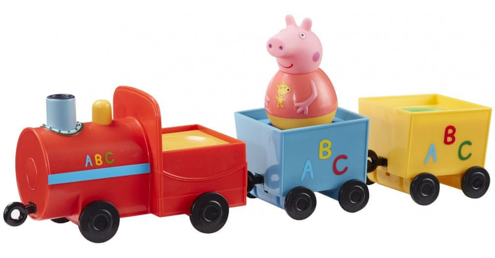 Levně TM Toys PEPPA Pig WEEBLES - Roly Poly figurky a vláček