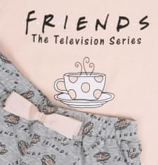 Friends Broskvovo-šedé pyžamo FRIENDS s krátkým rukávem, 146