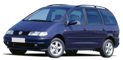 Plastové lemy blatníku VW Sharan I , SEAT Alhambra I, Ford Galaxy I 1996 - 2000, 4 dílná sada