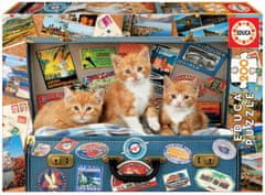 Educa Puzzle Zcestovalá koťata 200 dílků