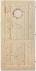 Palubkové dveře Nautilus s příčkou, pravá, 70 cm