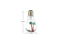 AUR Aroma difuzér s LED osvětlením ve tvaru žárovky