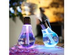 commshop Aroma difuzér s LED osvětlením ve tvaru žárovky
