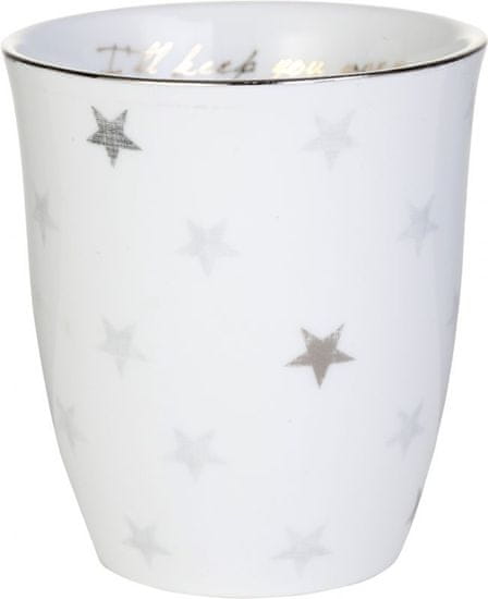 Lene Bjerre Porcelánový pohárek se stříbrným dekorem NORDIC