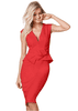 Venus Dámské elegantní šaty červené M