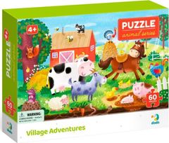 DoDo  Puzzle Zvířata: Dobrodružství na venkově 60 dílků