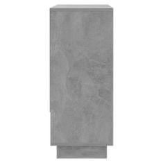 Greatstore Příborník betonově šedý 97 x 31 x 75 cm dřevotříska