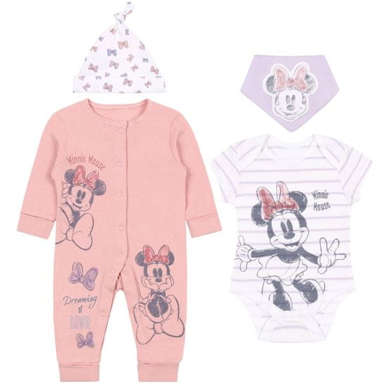 Disney Růžovo-fialová dětská souprava Minnie Mouse DISNEY, certifikováno OEKO-TEX