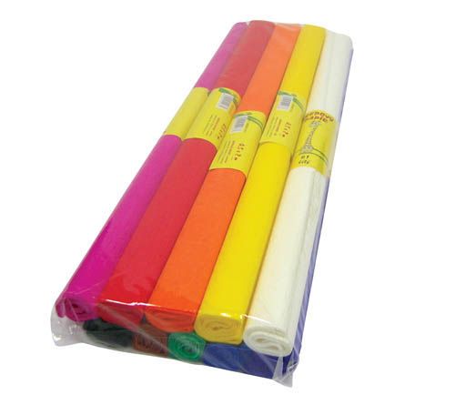 AAO Krepový papír - sada 10 ks / barevný mix
