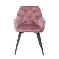 Homla CHERRY Růžová židle 57x63x84 cm
