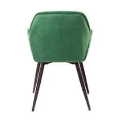 Homla Židle CHERRY zelená 57x63x84 cm