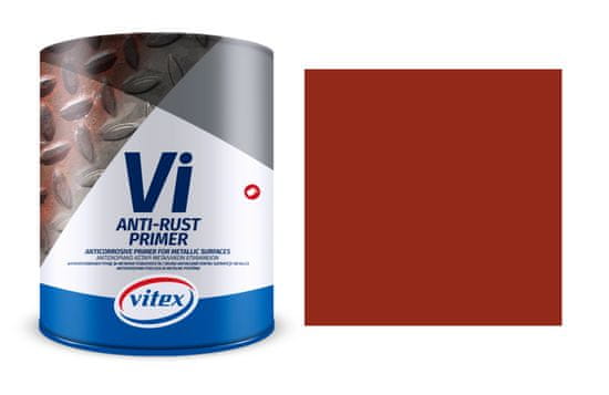 Vitex VI Anti-Rust Primer - Červenohnědá (650ml) - elastická, rychleschnoucí antikorozní ochrana pro syntetické emaily