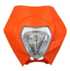 SEFIS Univerzální přední světlo pro motorku style KTM oranžová