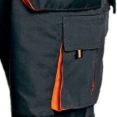 Emerton EMERTON pánské pracovní kalhoty s laclem oranžová 46
