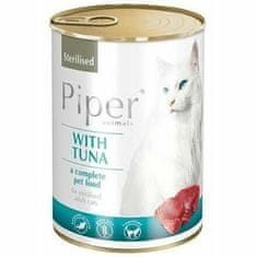 Piper Cat konzerva pro sterilizované kočky, s tuňákem