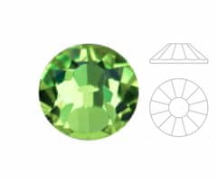Izabaro 144pcs crystal peridot green 214 hotfix ss12 round