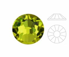 Izabaro 144pcs crystal olivine green 228 hotfix ss10 round