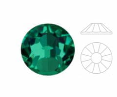 Izabaro 144pcs crystal emerald green 205 hotfix ss10 round